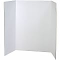Pacon® 80% Recycled Single-Walled Tri-Fold Presentation Boards, 40" x 28", White, Carton Of 8 1 thumbnail image