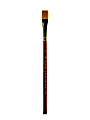 Winsor & Newton Series 295 Paint Brush, 1/2", Flat Bristle, Nylon, Burgundy