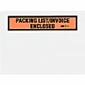 3M™ Self-Adhesive Packing List/Invoice Enclosed Envelopes, 5 1/2" x 4 1/2", Black/Red, Pack Of 1,000