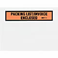 3M™ Self-Adhesive Packing List/Invoice Enclosed Envelopes, 5 1/2" x 4 1/2", Black/Red, Pack Of 1,000 1 thumbnail image