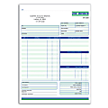 Custom Carbonless Business Forms, Pre-Formatted, Job Invoice Forms, Ruled, 8 1/2” x 11”, 2-Part, Box Of 250