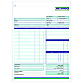 Custom Carbonless Business Forms, Pre-Formatted, Job Invoice Forms, Ruled, 8 1/2” x 11”, 3-Part, Box Of 250