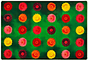 Carpets for Kids® Pixel Perfect Collection™ Flower Power Seating Rug, 8’x 12’, Multicolor 1 thumbnail image