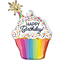 Amscan Birthday Foil Balloon, Irregular, 31", Confetti Sprinkle Cupcake 1 thumbnail image