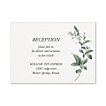 Custom Shaped Wedding & Event Reception Cards, 4-7/8" x 3-1/2", Lovely Greenery, Box Of 25 Cards 1 thumbnail image