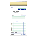 Custom Pre-Formatted 2-Part Business Forms, Sales Order Book, 4 1/4” x 7”, White/Canary, 50 Sets Per Book, Box Of 10 Books