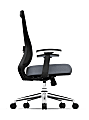 Realspace® Levari Mesh/Vegan Leather Mid-Back Task Chair, Gray