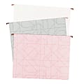 U Brands® Hanging File Folders, Letter Size, 8-1/2" x 11", Modern + Pretty, Pack Of 12 Folders