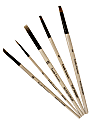 Robert Simmons Simply Simmons Value Paint Brush Set, Creative Instinct, Assorted Sizes, Assorted Bristles, White, Set Of 5