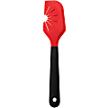 Starfrit® Silicone Spatula with Whisk Cleaner, Black/Red 1 thumbnail image