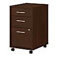 kathy ireland® Office by Bush Business Furniture Method 20"D Vertical 3-Drawer Mobile File Cabinet, Century Walnut, Delivery