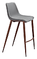 Zuo Magnus Barstools, Slate Gray/Walnut, Set Of 2 Barstools 1 thumbnail image