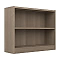 Bush® Furniture Universal Small 30"H 2-Shelf Bookcase, Ash Gray, Standard Delivery 1 thumbnail image