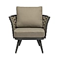 Eurostyle Solna Fabric Lounge Chair, Gray/Taupe