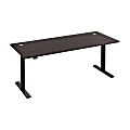 Bush Business Furniture Move 60 Series Electric 72"W x 30"D Height Adjustable Standing Desk, Storm Gray/Black Base, Standard Delivery 1 thumbnail image