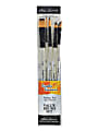 Robert Simmons Simply Simmons Value Paint Brush Set, Assorted Sizes, Assorted Bristles, Synthetic, White, Set Of 5