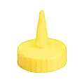 Tablecraft Squeeze Bottle Tops, 1 Oz, Yellow, Pack Of 12 Tops