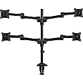 AVF Desk Mount for Flat Panel Display - Black - Height Adjustable - 4 Display(s) Supported - 13" to 27" Screen Support - 44.09 lb Load Capacity - 75 x 75, 100 x 100 - VESA Mount Compatible 1 thumbnail image