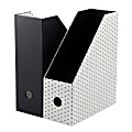 See Jane Work® Paperboard Magazine File, 12"H x 10"W x 4 1/4"D, Assorted Dots 1 thumbnail image