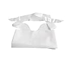 Medline Waterproof Plastic Bibs With Crumb Catchers, 15" x 20", White, Case Of 500