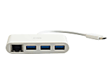 C2G USB C Hub with Ethernet - 3-Port USB Hub - Hub - 3 x SuperSpeed USB 3.0 + 1 x USB-C + 1 x 1000Base-T - desktop 1 thumbnail image