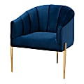 Baxton Studio 9780 Accent Chair, Navy Blue 1 thumbnail image
