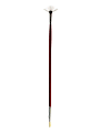 Winsor & Newton University Series Long-Handle Paint Brush 238, Size 1, Fan Bristle, Red