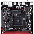 Gigabyte Ultra Durable GA-AB350N-Gaming WIFI Desktop Motherboard - AMD Chipset - Socket AM4 - Mini ITX - A-Series Processor Supported - 32 GB DDR4 SDRAM Maximum RAM - DIMM, UDIMM - 2 x Memory Slots  - 4 x SATA Interfaces)