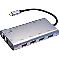 SMK-Link VP6950 USB-C 100W Mini Docking Station with Multi-Stream Triple Video - for Notebook - 100 W - USB 3.1 Type C - 2 x USB 2.0 - 2 x USB 3.0 - USB Type-C - Network (RJ-45) - HDMI - VGA - Wired