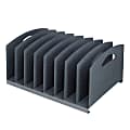 Office Depot® Brand Vertical Sorter, 8 Compartments, Granite