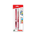 EnerGel-X, Techniclick Pen and Pencil Set, 0.7mm, White/Pink, 2-Pk 1 thumbnail image