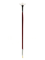 Winsor & Newton University Series Long-Handle Paint Brush 238, Size 3, Fan Bristle, Red