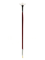Winsor & Newton University Series Long-Handle Paint Brush 238, Size 3, Fan Bristle, Red 1 thumbnail image