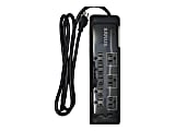 Sanus SA-PS82 - Surge protector - AC - output connectors: 8 - 6 ft cord - black 1 thumbnail image