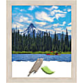 Amanti Art Hardwood Whitewash Picture Frame, 23" x 27", Matted For 20" x 24"