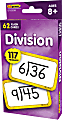 Teacher Created Resources Flash Cards, Division, 3-1/8", 5-1/8", Total Qty 62 1 thumbnail image
