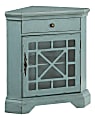 Coast to Coast 1-Shelf Corner Cabinet, 32-1/2"H x 29-1/2"W x 19"D, Blue 1 thumbnail image