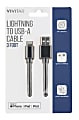 Vivitar Lightning To USB-A Cable, 3', Black, NIL1003 1 thumbnail image