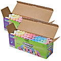 Creativity Street Sidewalk Chalk, 4", Assorted Colors, 52 Pieces Per Box, Pack Of 2 Boxes