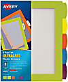 Avery® Big Tab™ Ultralast™ Plastic Dividers, 5-Tab, Multicolor