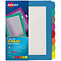 Avery® Big Tab™ Ultralast™ Plastic Dividers, 8-Tab, Multicolor