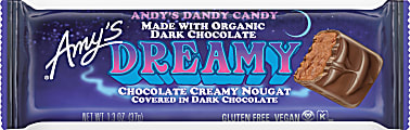 Amy's Dreamy Dark Chocolate Creamy Nougat Bar, 1.3 Oz 1 thumbnail image
