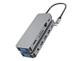 B3E 11-in-1 USB-C Hub - Docking station - USB-C - VGA, DP - GigE