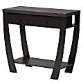 Baxton Studio Capote 2-Drawer Console Table, 31-3/4”H x 35-7/16”W x 15-3/8”D, Dark Brown