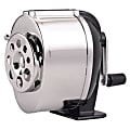 FORAY® Deluxe Wall Mountable Manual Pencil Sharpener, Black/Chrome 1 thumbnail image