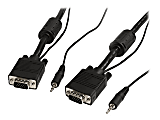 StarTech.com 35 ft Coax High Resolution Monitor VGA Cable with Audio - VGA cable - HD-15 (VGA), min - MXTHQMM35A 1 thumbnail image