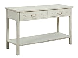 Coast to Coast Sanibel 2-Drawer Console Table, White Rub 1 thumbnail image