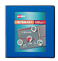 Avery® Ultralast™ 3-Ring Binder, 1 1/2" Slant Rings, Blue 1 thumbnail image