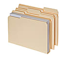Pendaflex® Double Stuff File Folders, Letter Size, 1 1/2" Expansion, Manila, Pack Of 50 Folders 1 thumbnail image