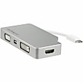 StarTech.com USB-C Multiport Adapter With Aluminum Housing, 0.6" x 2.2" x 4.1", 4E8893 1 thumbnail image